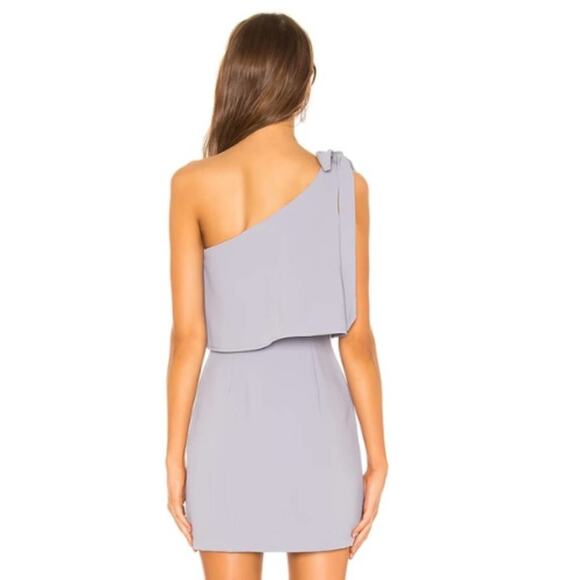 Superdown Jenna One Shoulder Dress in Gray NWOT Size Small - Picture 3 of 3